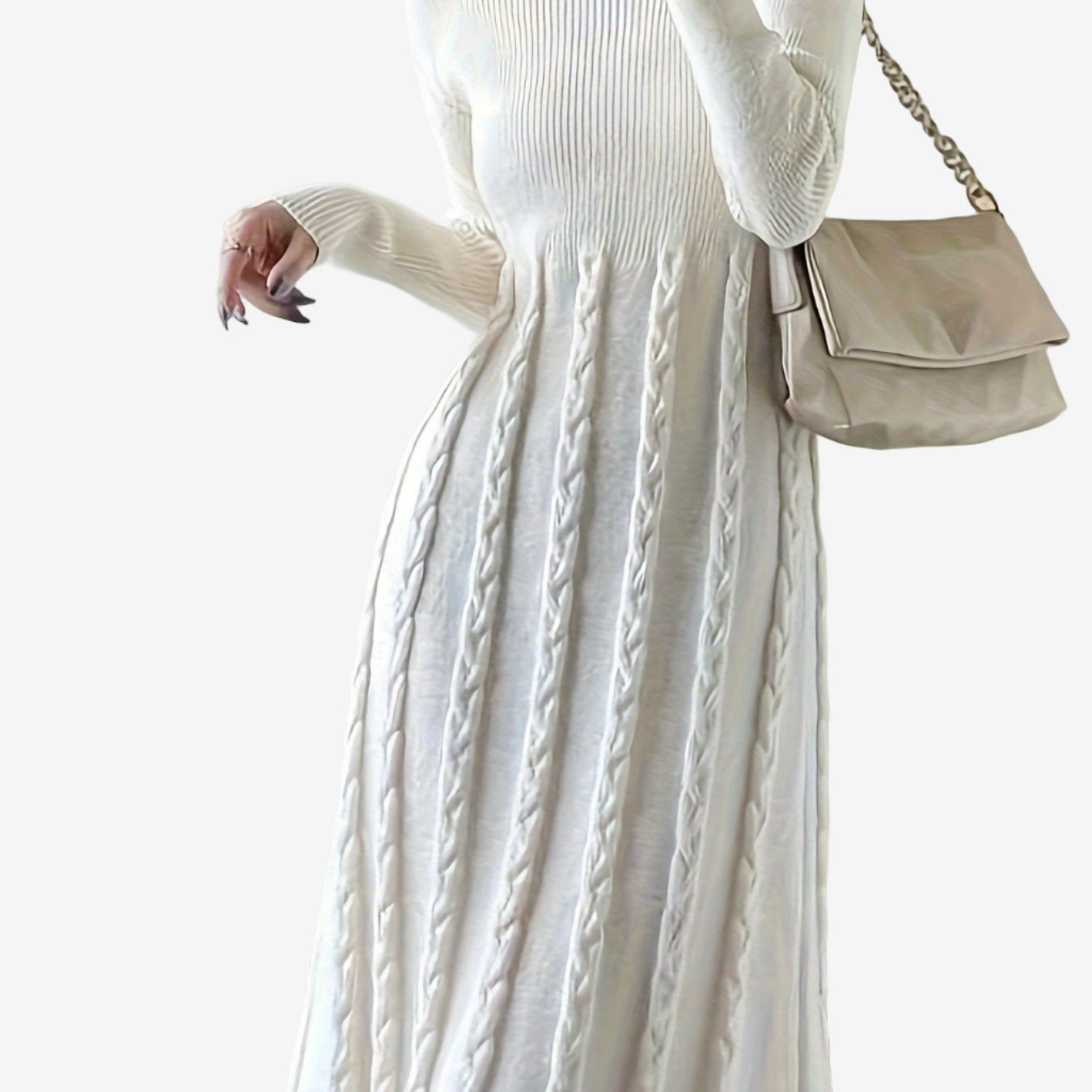 Liana™ Abito lungo in maglia
