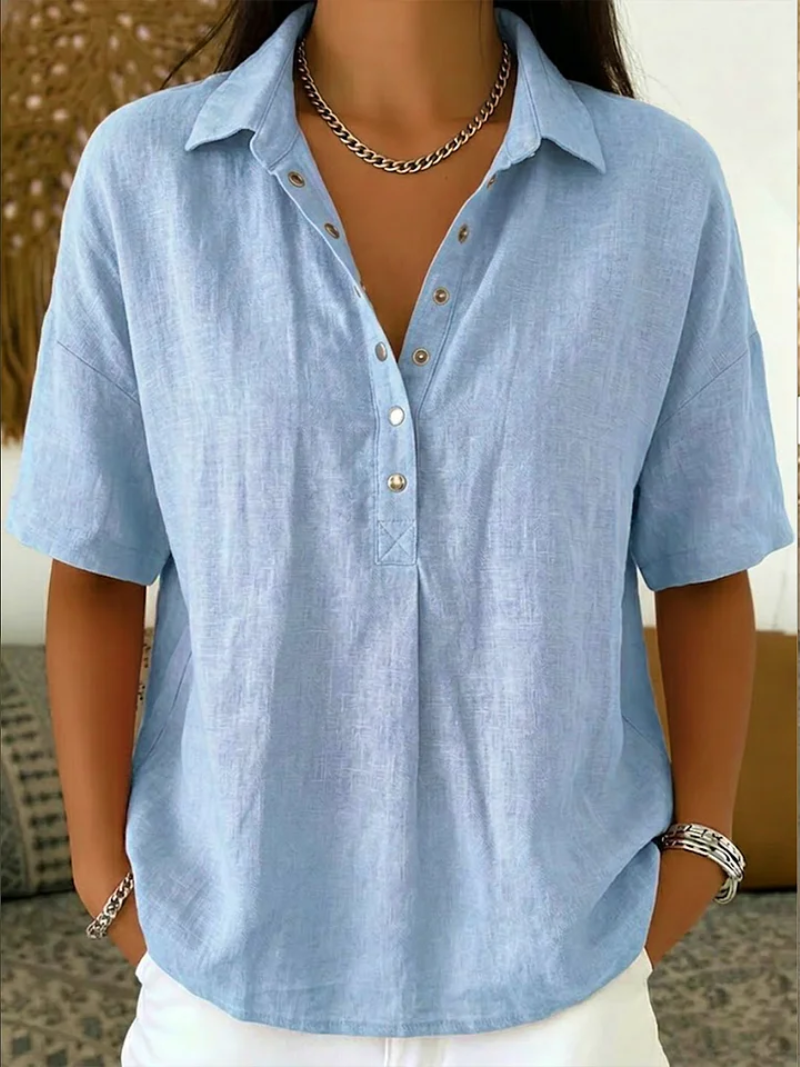 Dianne | Blouse with Collar and Button