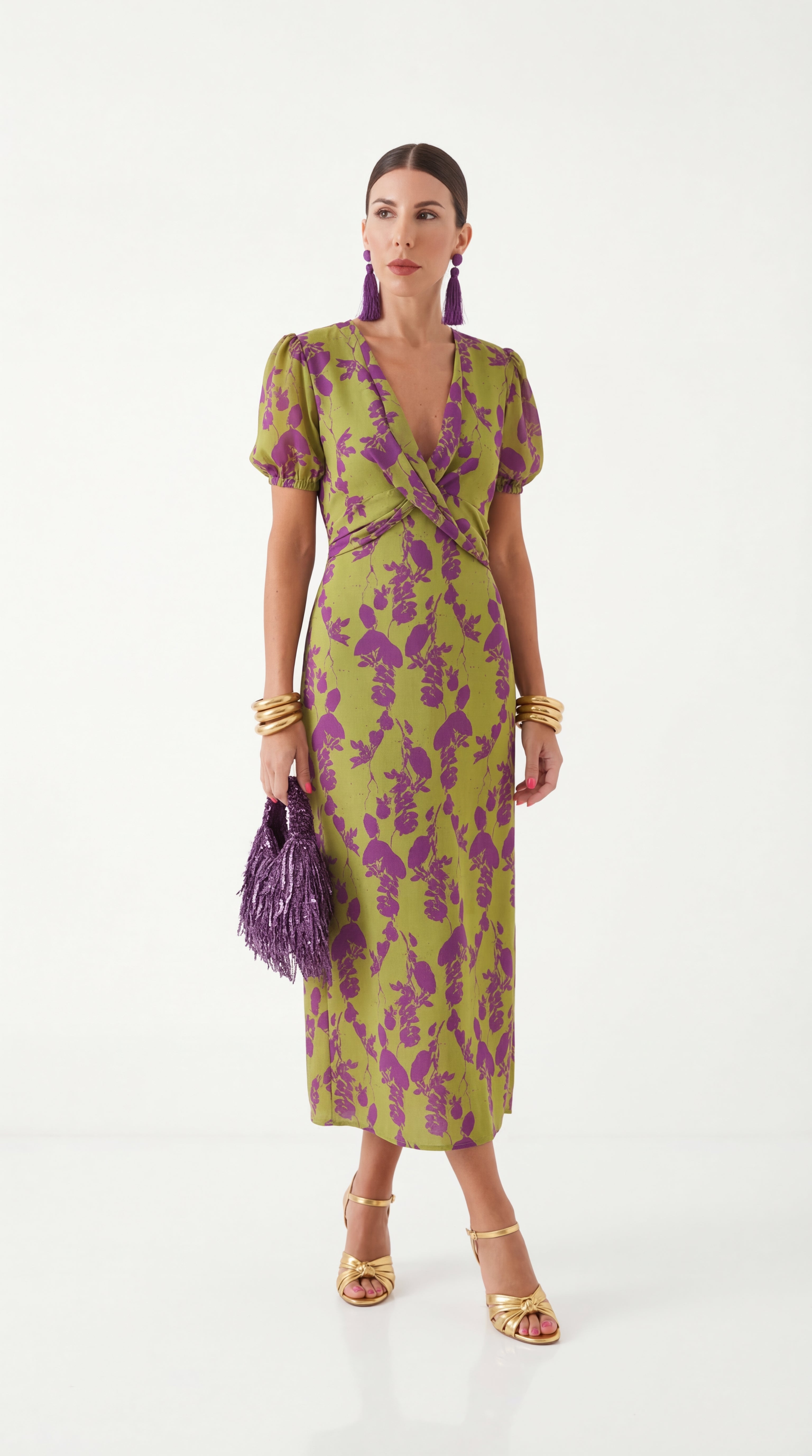 ANDREA | Lightweight Cotton Blend Floral Dress