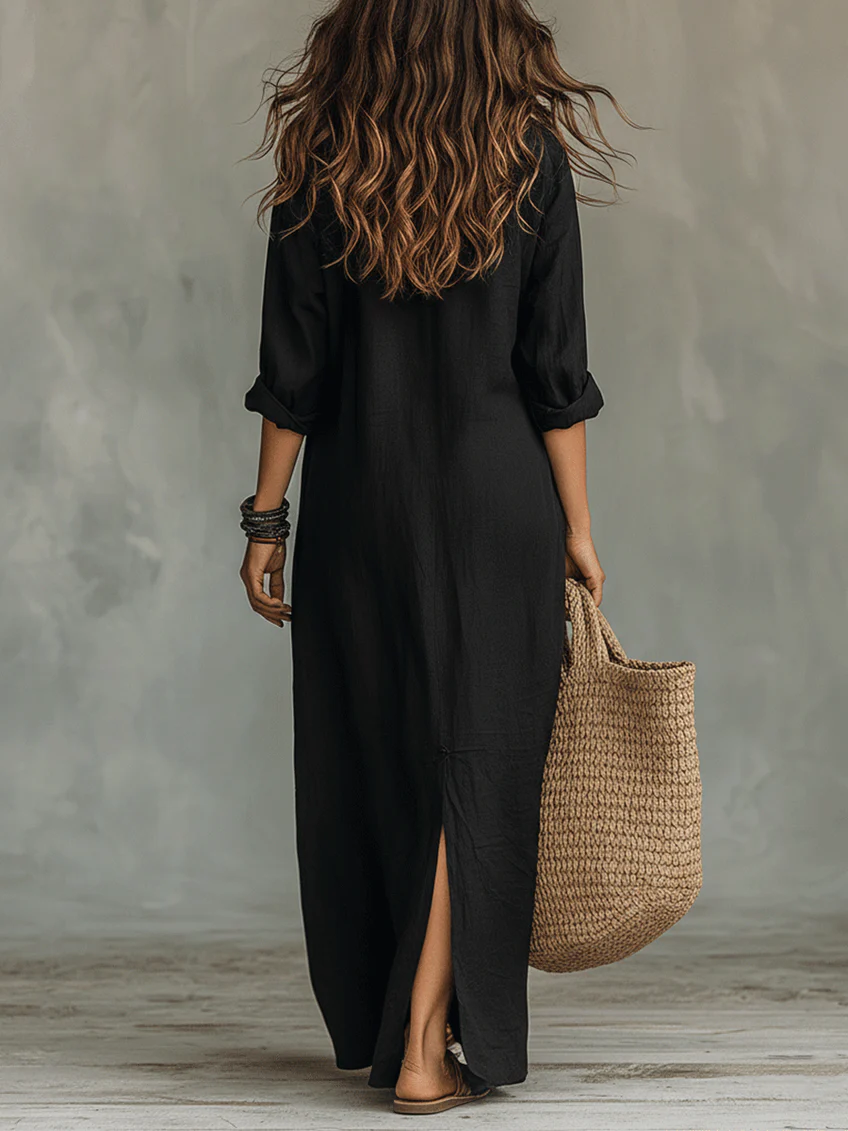 Patrizia | Vestito Maxi Senza Sforzo con Silhouette Flattering per un Uso Quotidiano Versatile