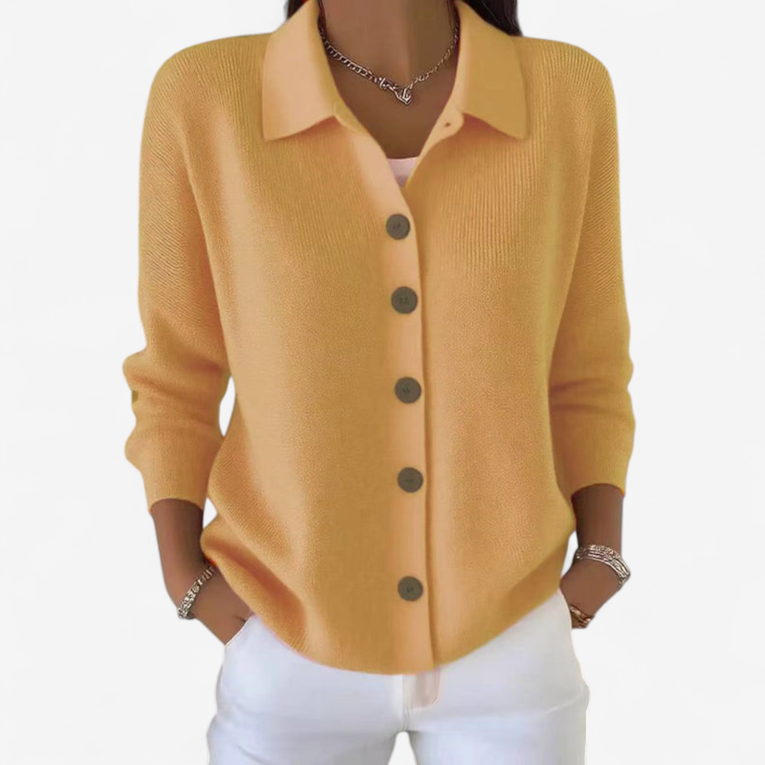 Adrienne™ Elegante giacca abbottonata