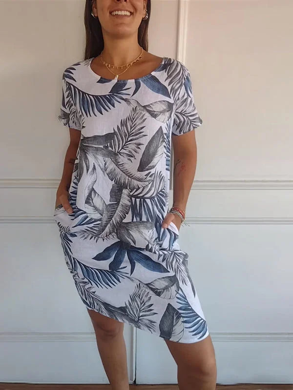 Mila | Printed Summer Dress with Pockets