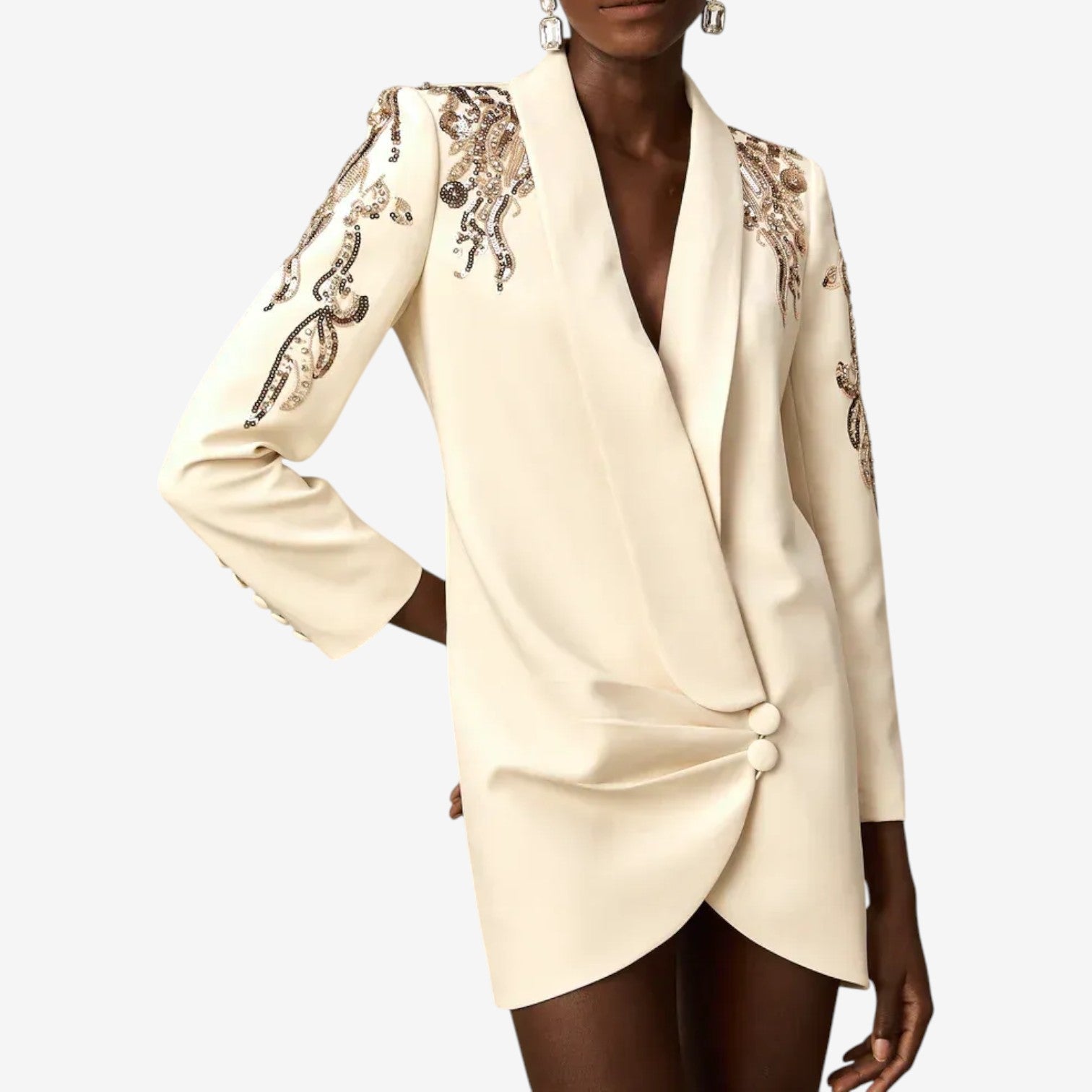 Giada™ Elegante Abito Ricamato