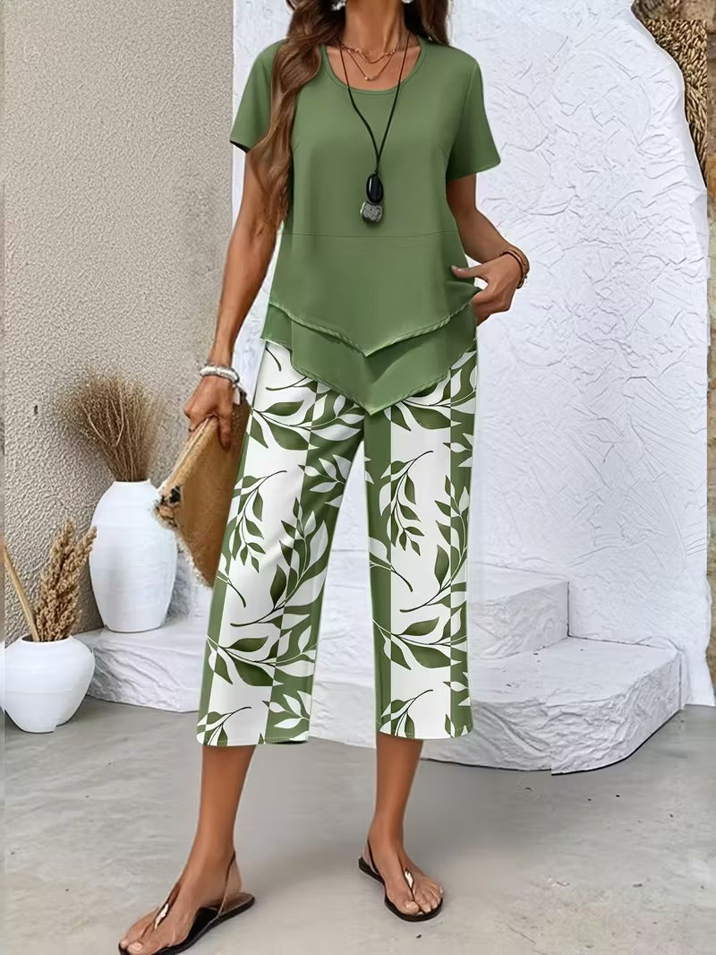 NATALIA | Cotton Blend Two Piece Set