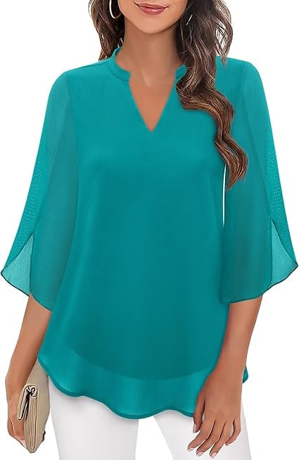 Claudia I Blouse with V-Neck