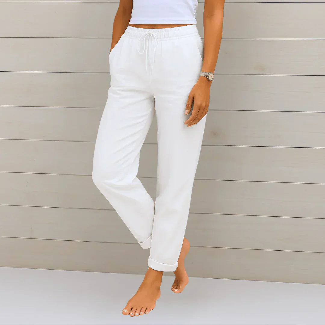 Quirina | Lightweight Linen Trousers