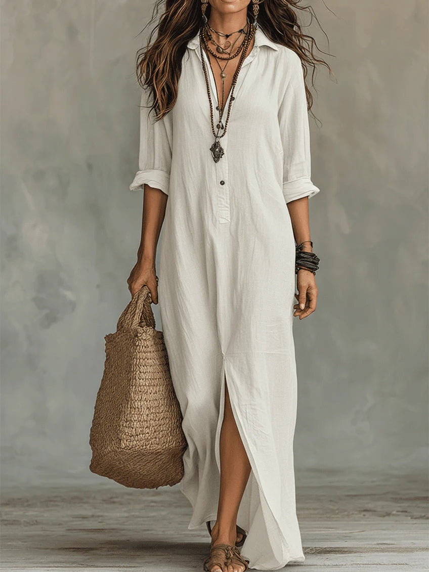 Patrizia | Vestito Maxi Senza Sforzo con Silhouette Flattering per un Uso Quotidiano Versatile