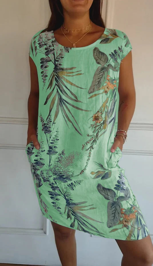 Mila | Printed Summer Dress with Pockets