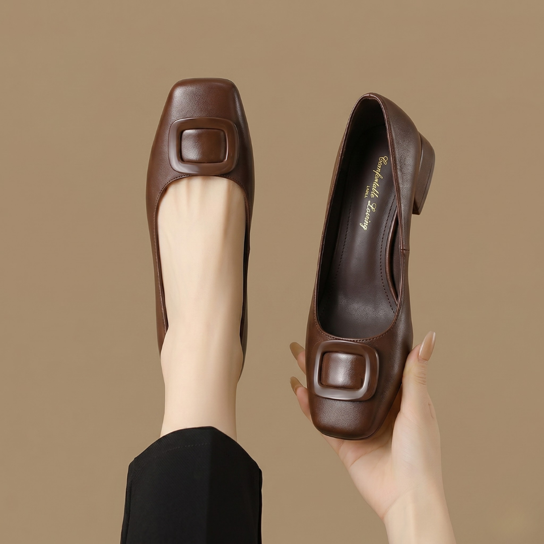 Lisa | Opium Leather Flats