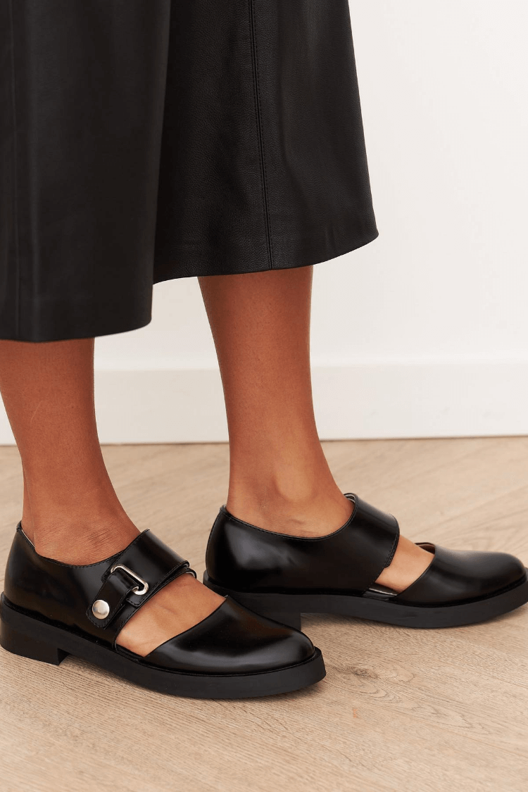 Diane |  Mary Jane Loafers with Buckles