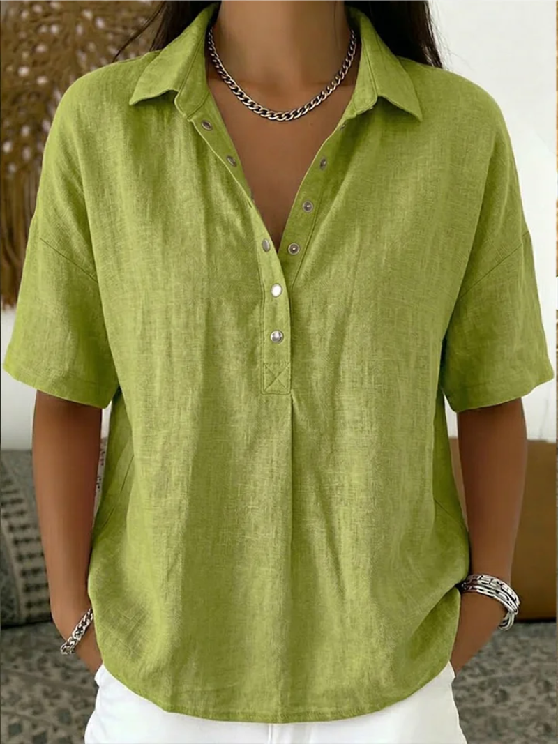 Dianne | Blouse with Collar and Button
