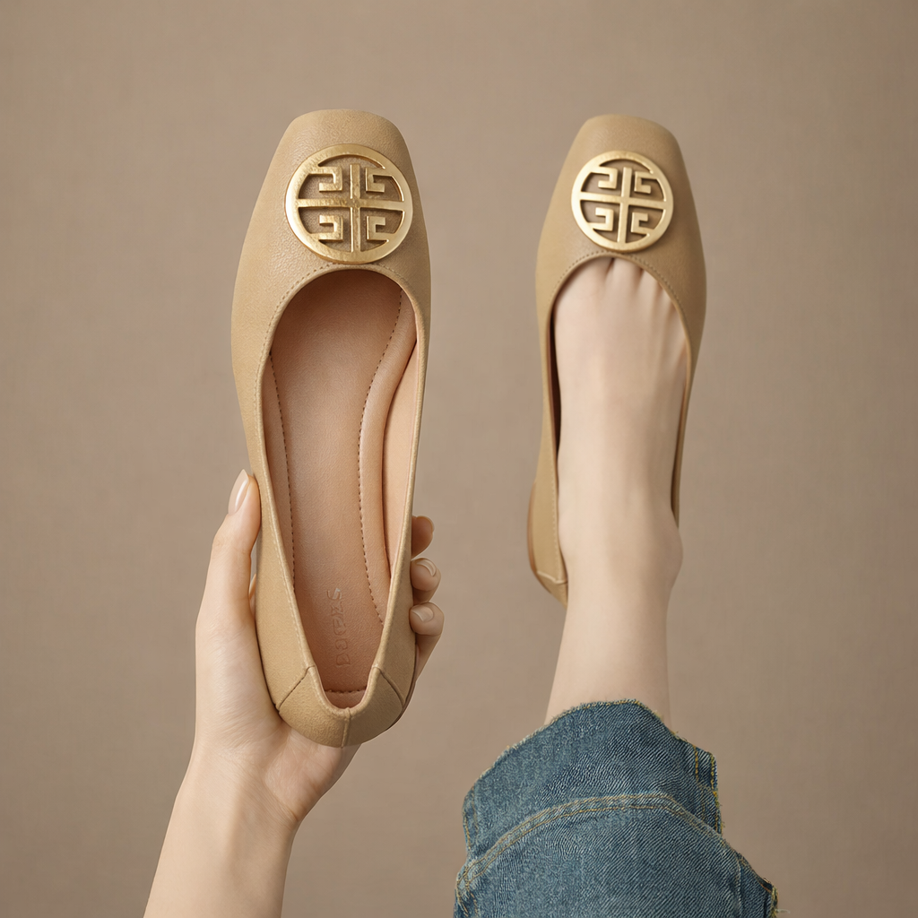 Silvana | Ballerine in Pelle Orchard