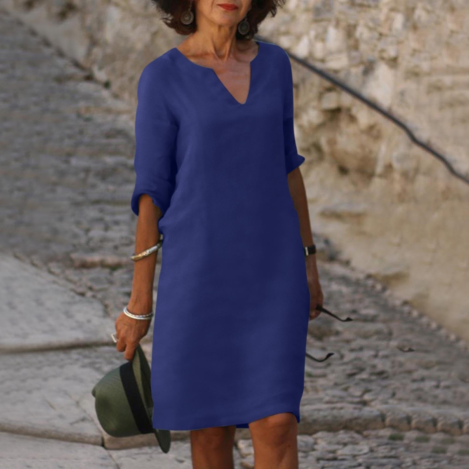 Daria | Abito midi estivo con scollo a V