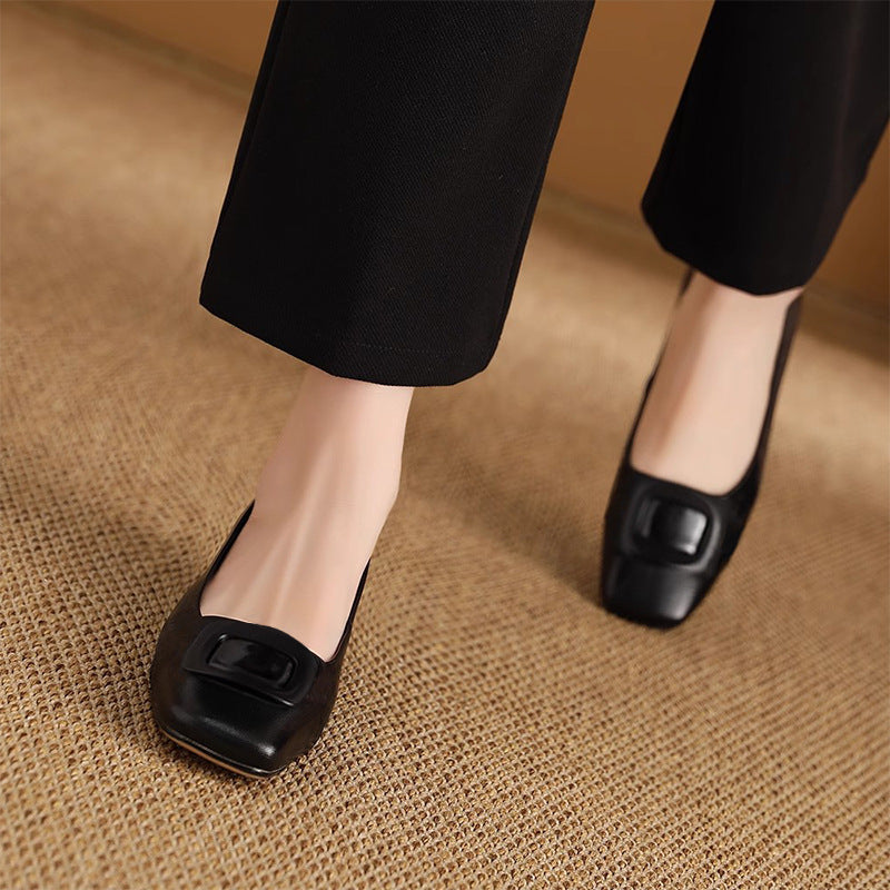 Lisa | Opium Leather Flats