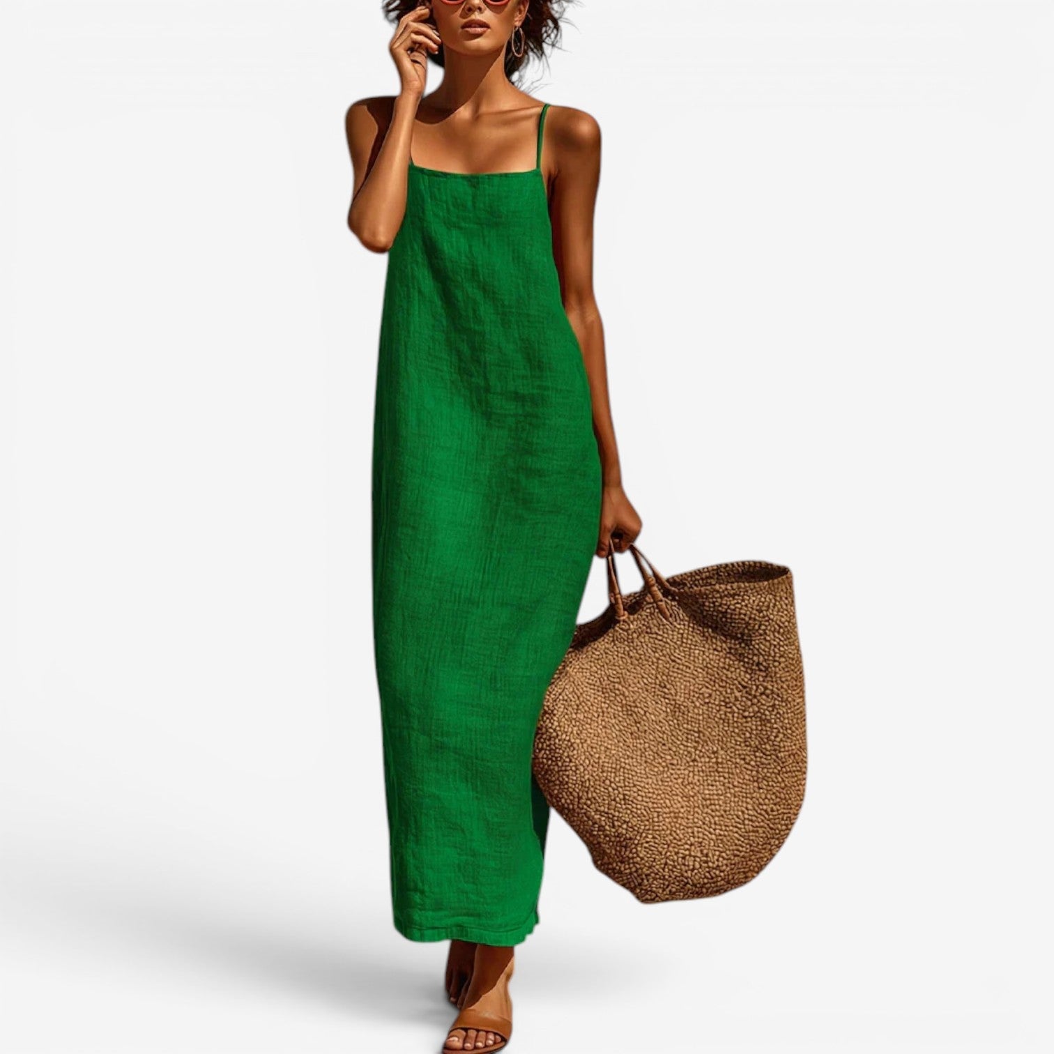 Desiree™ Abito sottoveste lungo in lino