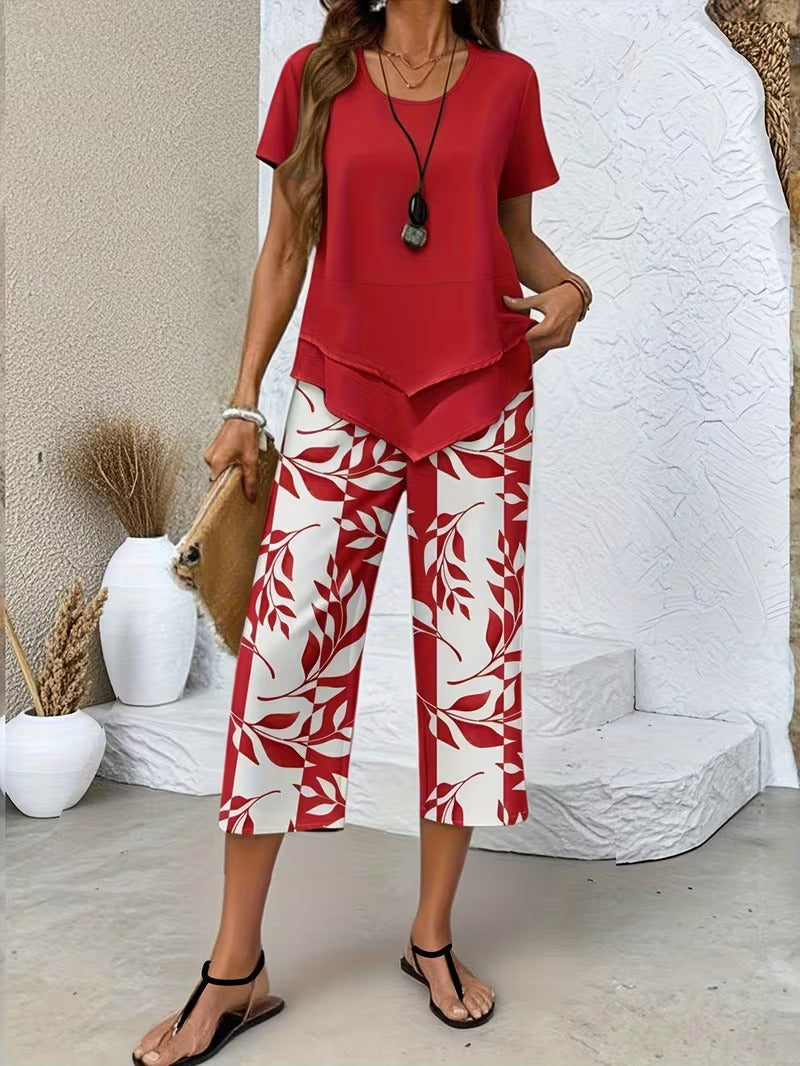 NATALIA | Cotton Blend Two Piece Set
