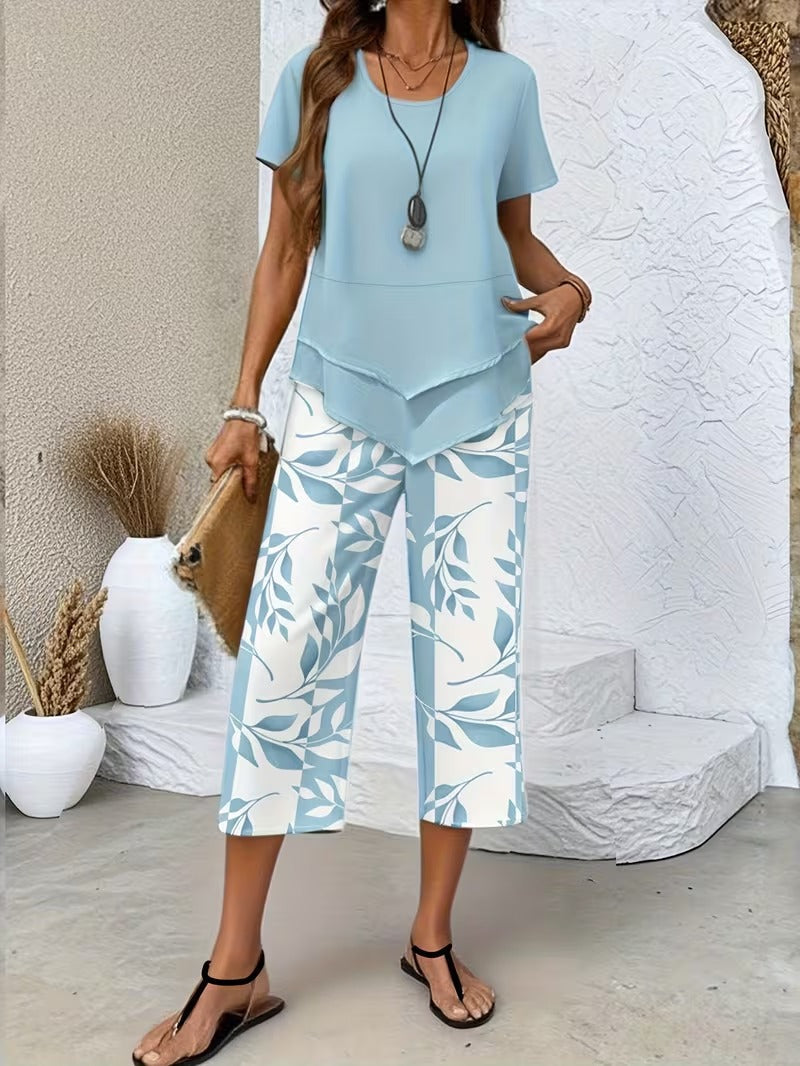 NATALIA | Cotton Blend Two Piece Set
