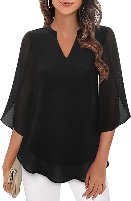 Claudia I Blouse with V-Neck